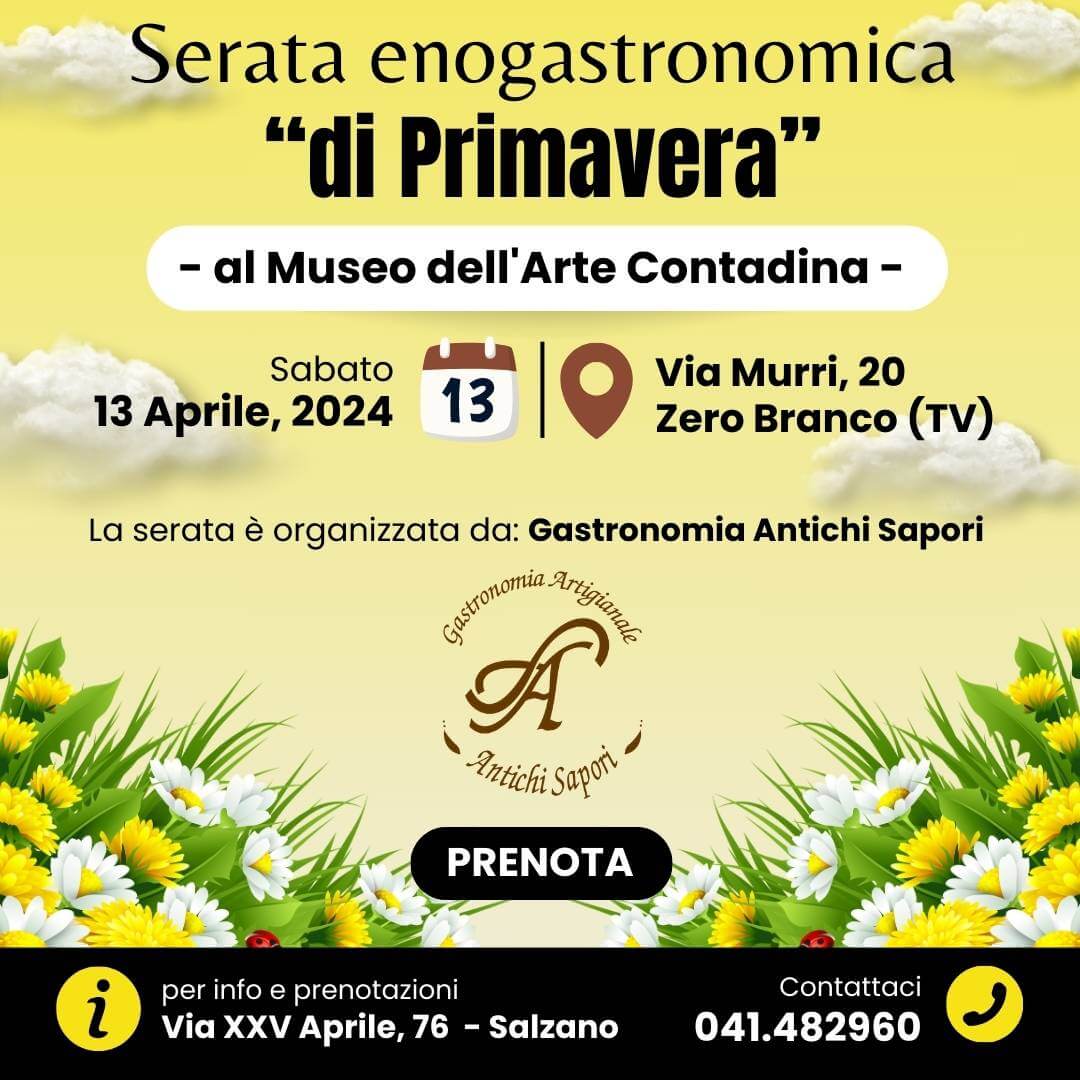 serata enogastronomica di primavera